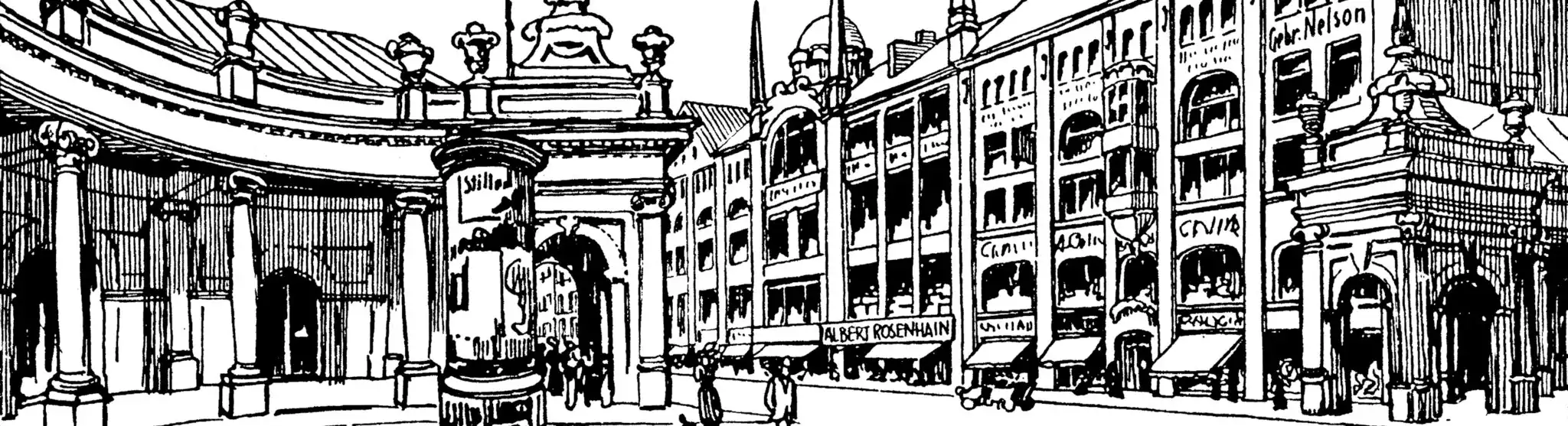 Donhoffplatz an der Leipziger Straße in berlin, 1914