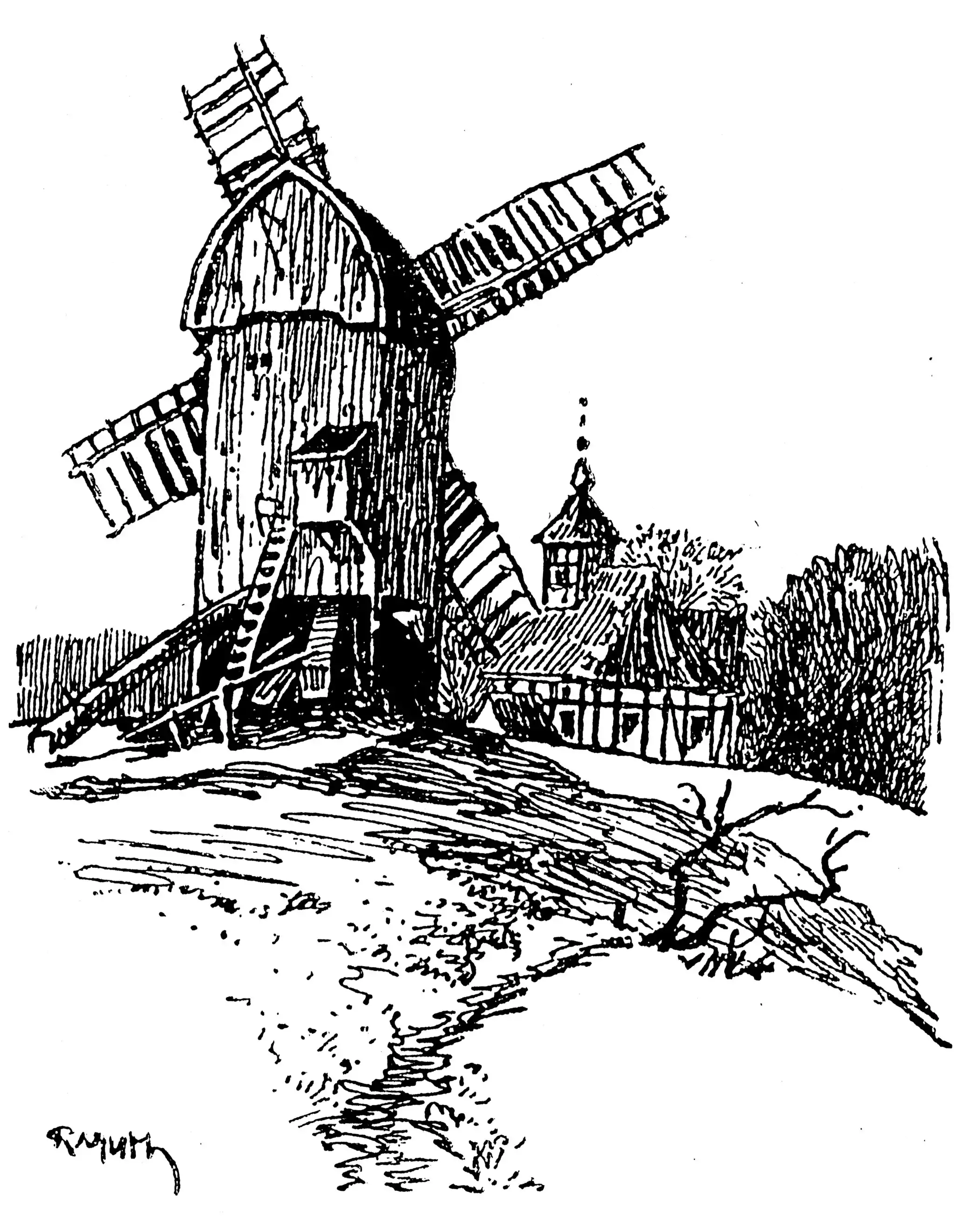 Windmühle in Bergholz