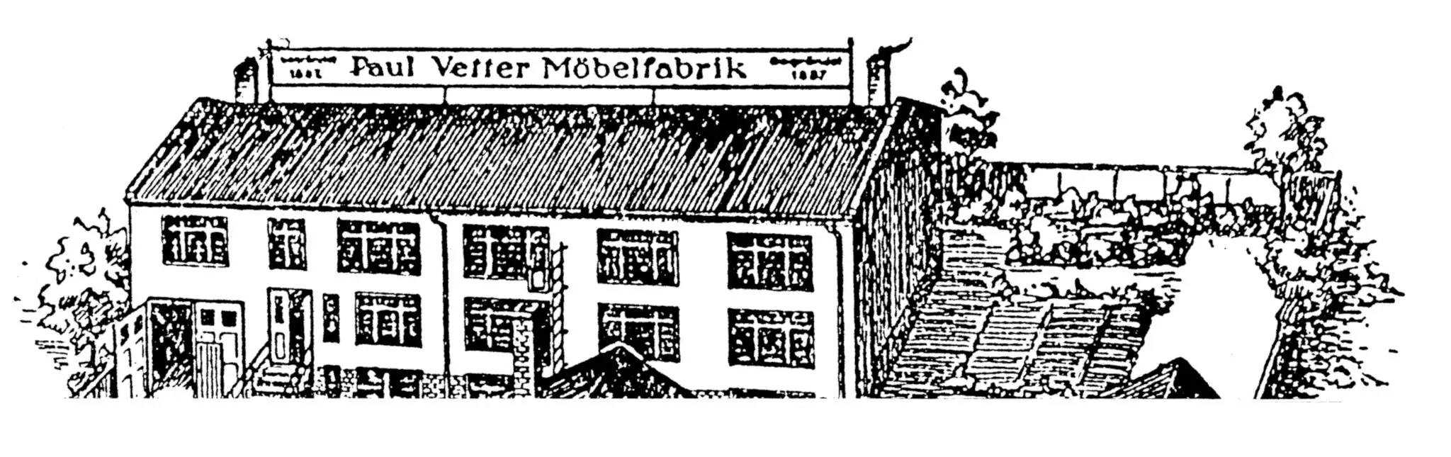  Möbelfragrik Paul Vetter in Nowawes, um 1900