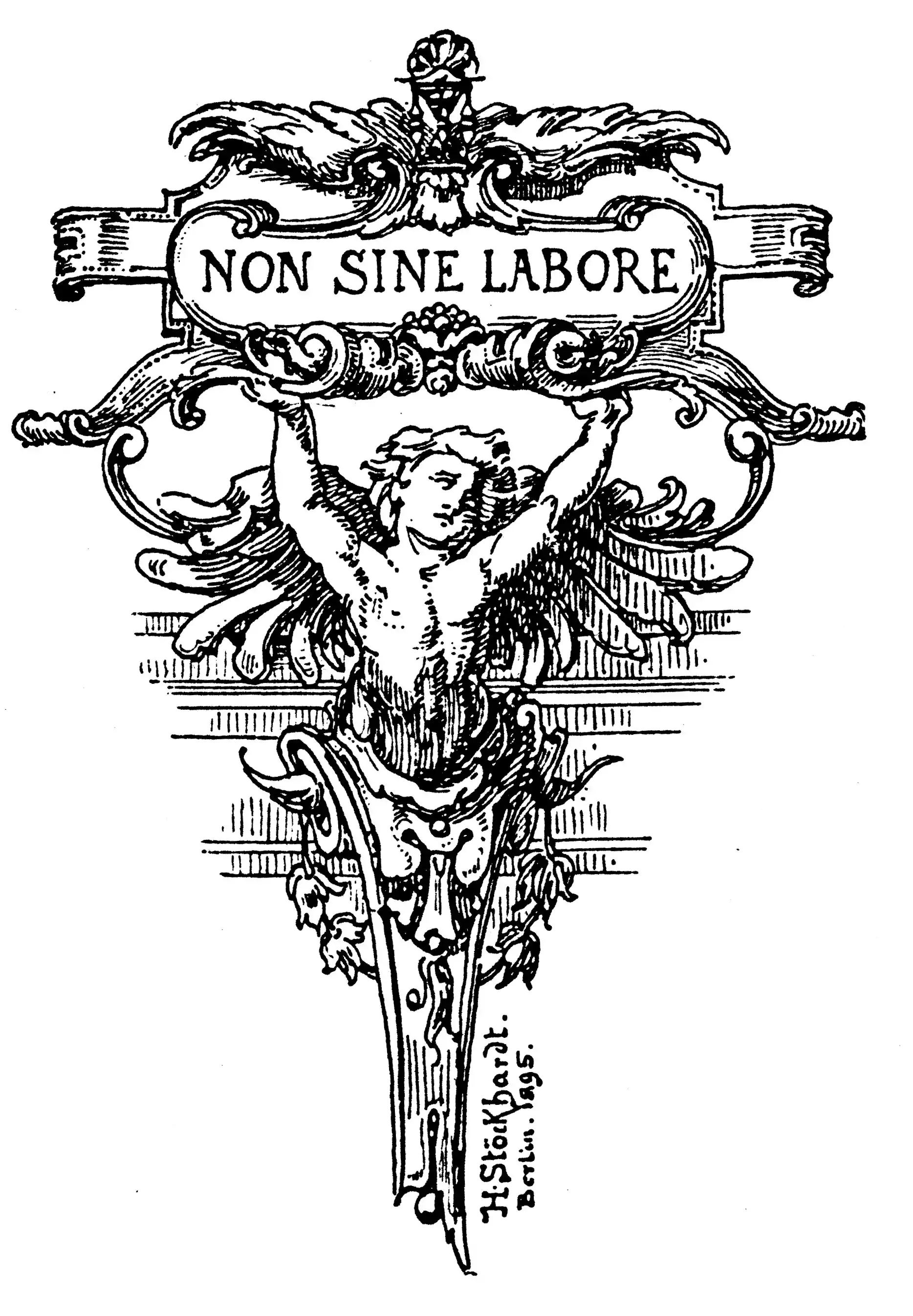 Vigentte »Nichts ohne Arbeit«, 1896