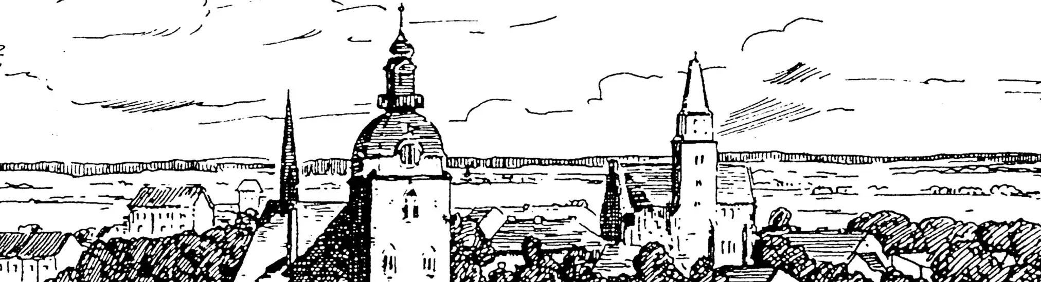 Godthardtkirche und Dom zu Brandenburg vom Marienberg um 1920